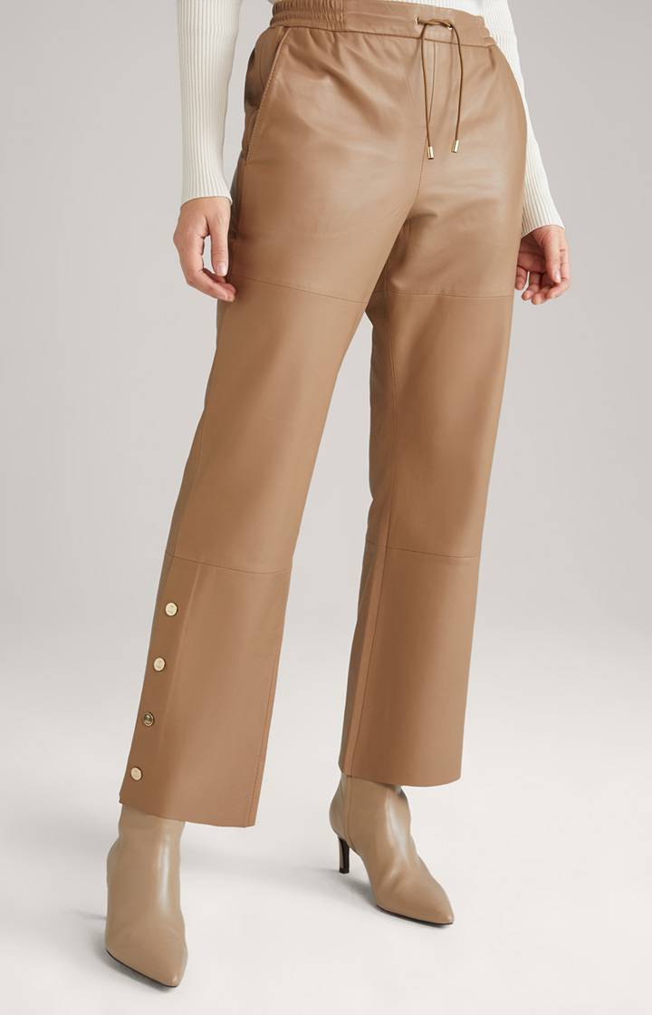Joop Lederhose in Beige