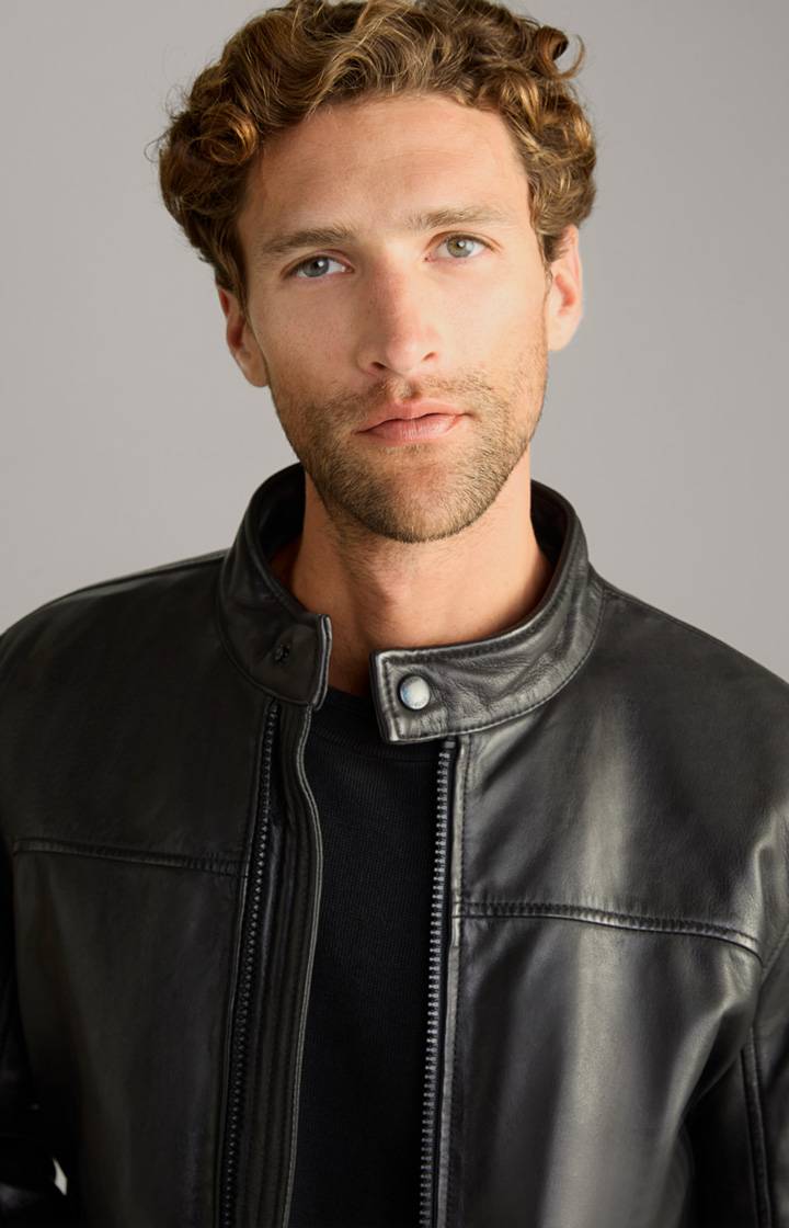 Joop Lederjacke Cleary In Schwarz