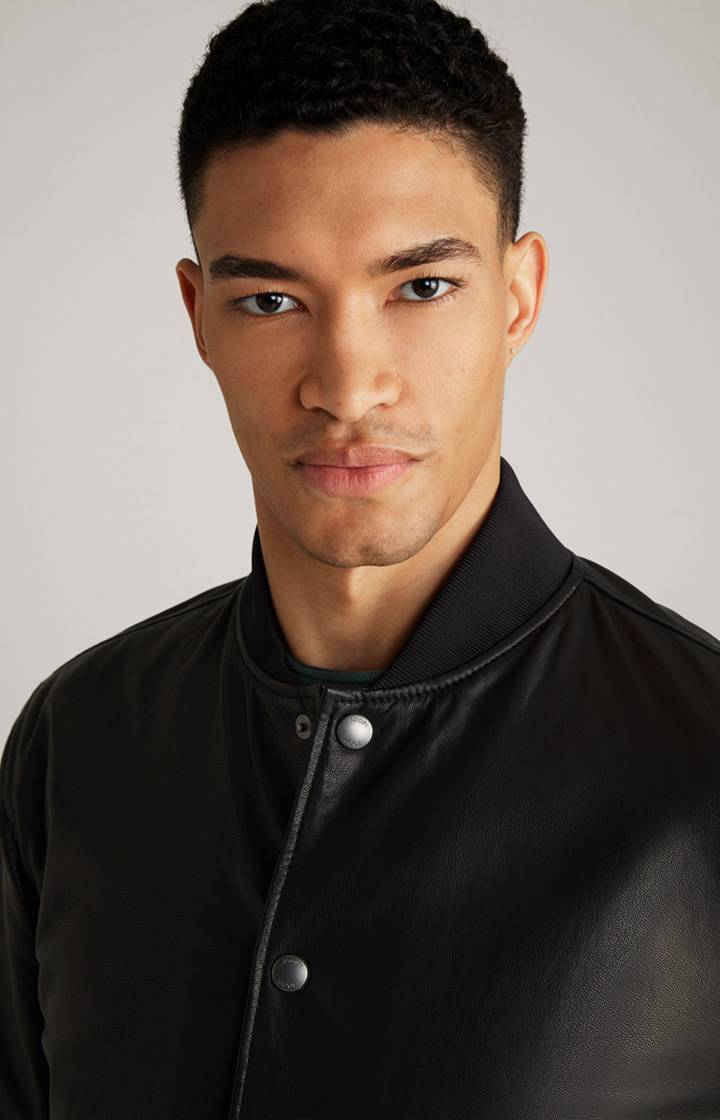 Joop Lederjacke Cuk In Schwarz