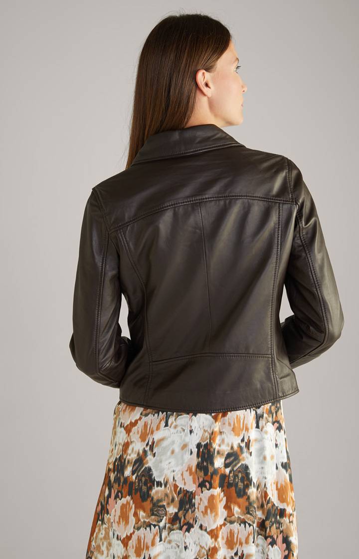 Joop Lederjacke In Dunkelbraun