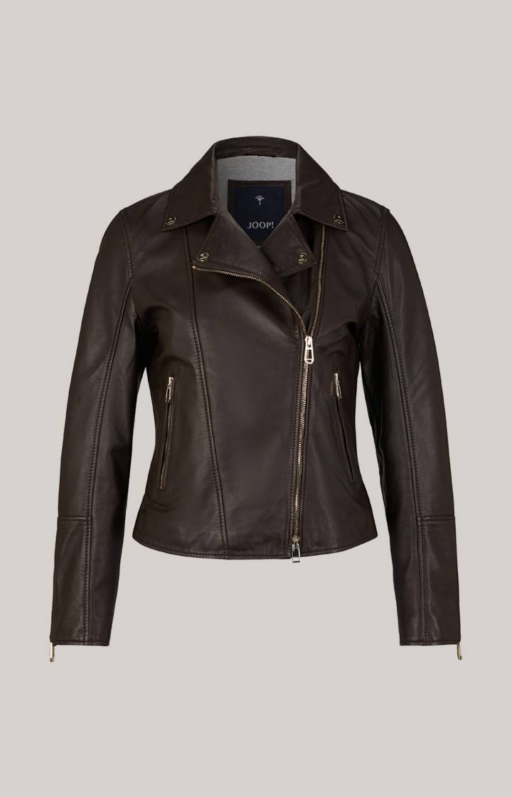 Joop Lederjacke In Dunkelbraun