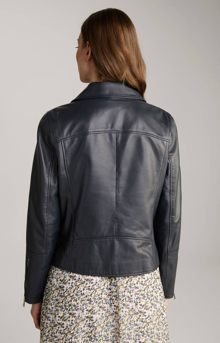 Joop Lederjacke In Navy
