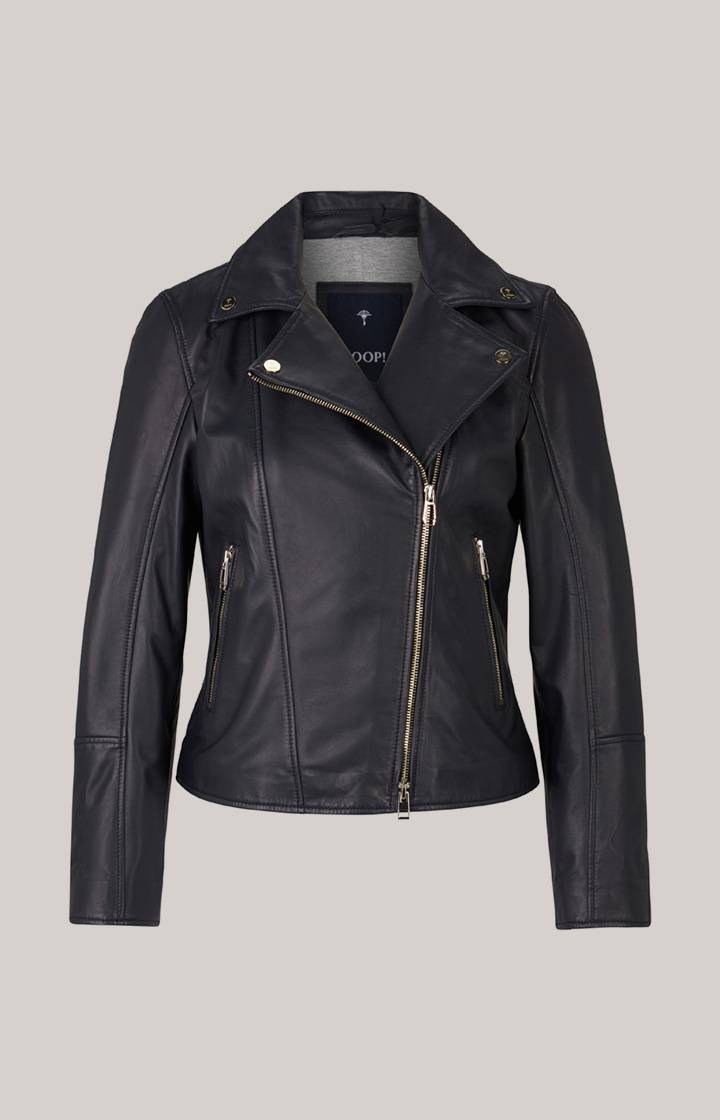 Joop Lederjacke In Navy