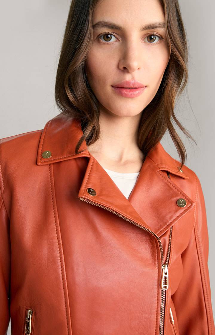 Joop Lederjacke In Orange