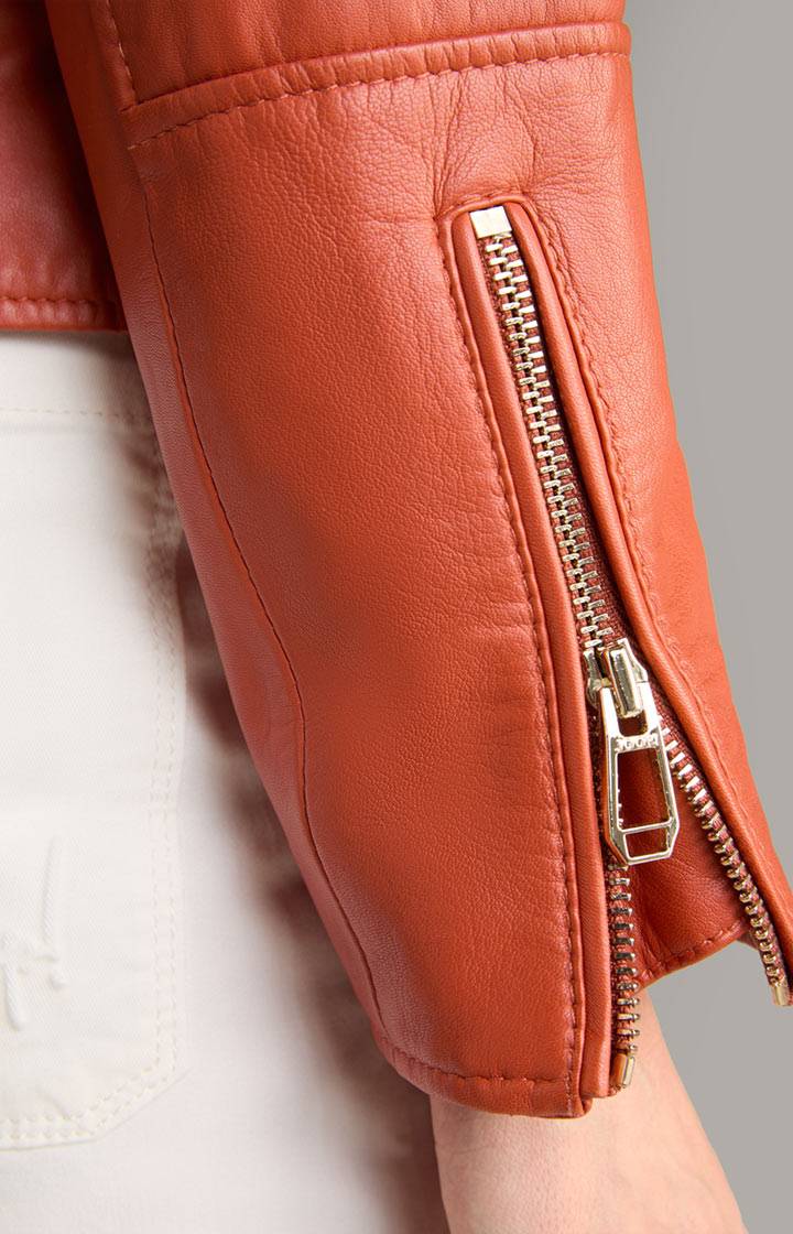 Joop Lederjacke In Orange