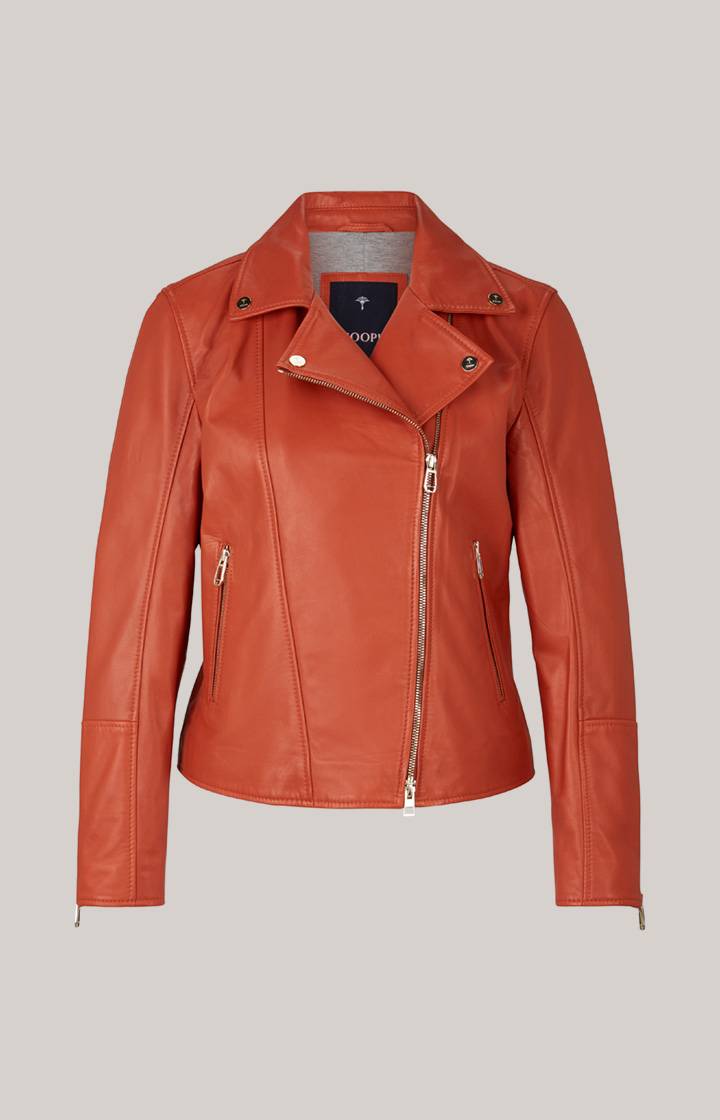Joop Lederjacke In Orange