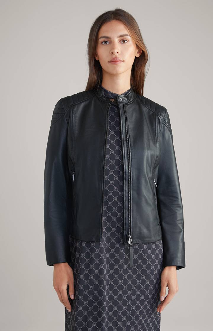 Joop Lederjacke in Schwarz