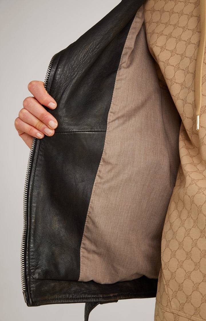 Joop Lederjacke In Schwarz
