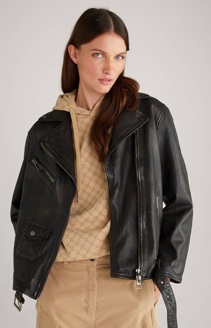 Joop Lederjacke in Schwarz