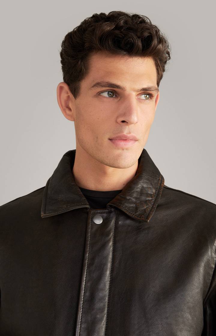 Joop Lederjacke Karman In Dunkelbraun