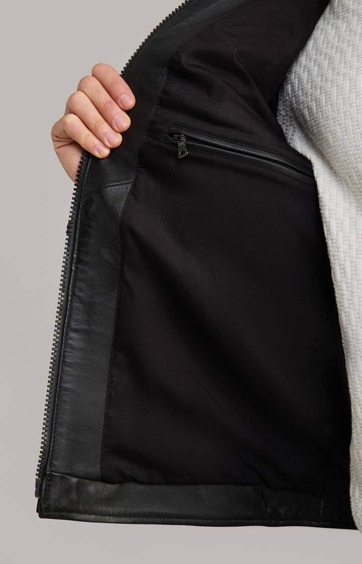 Joop Lederjacke Lif In Schwarz