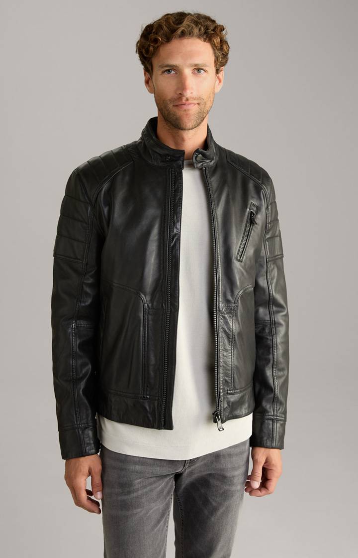 Joop Lederjacke Lima in Schwarz