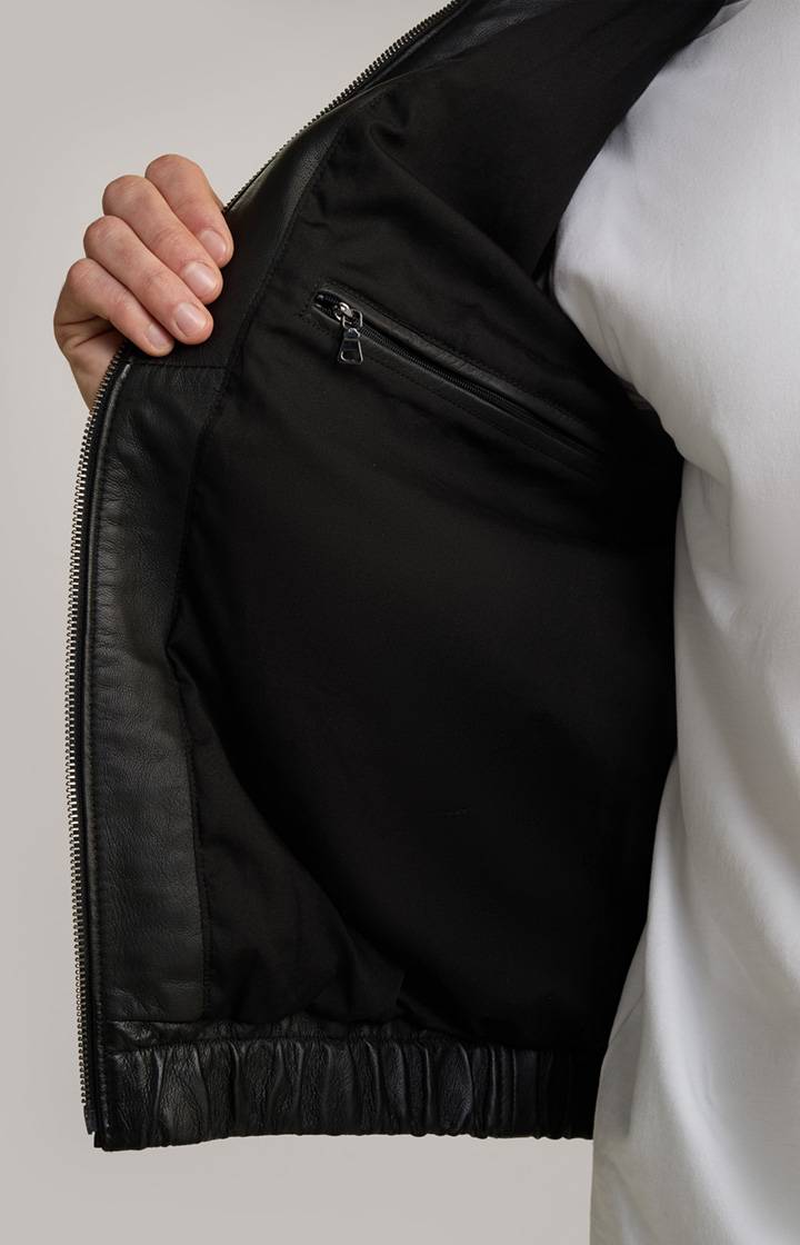 Joop Lederjacke Rock In Schwarz