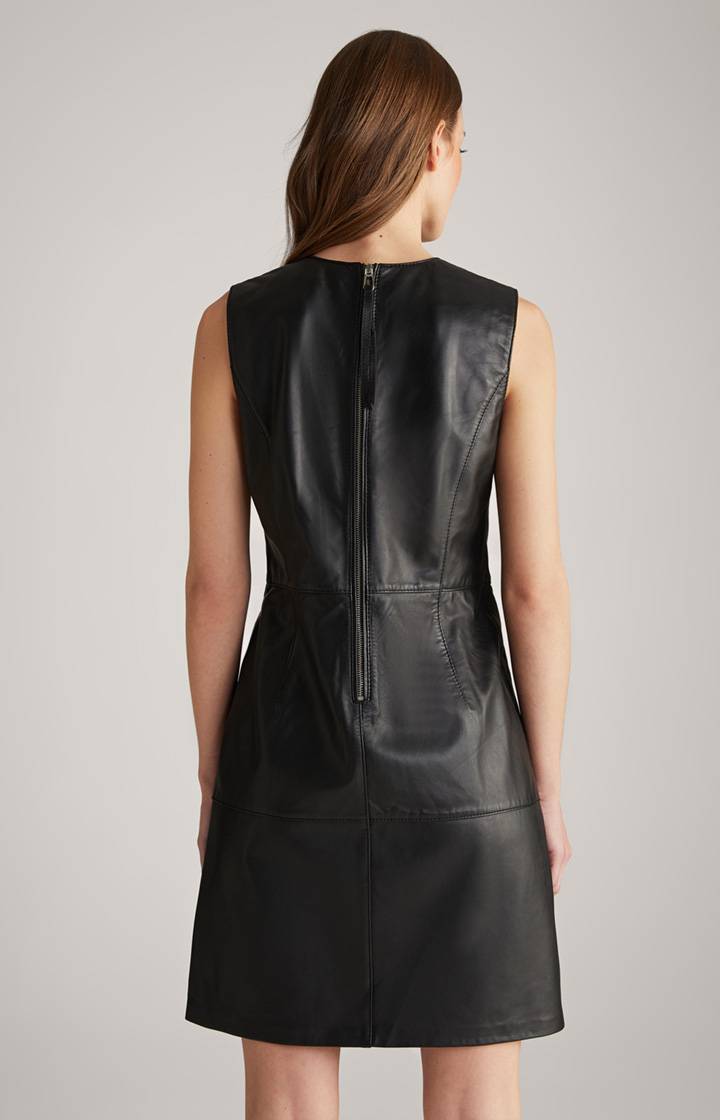 Joop Lederkleid In Schwarz