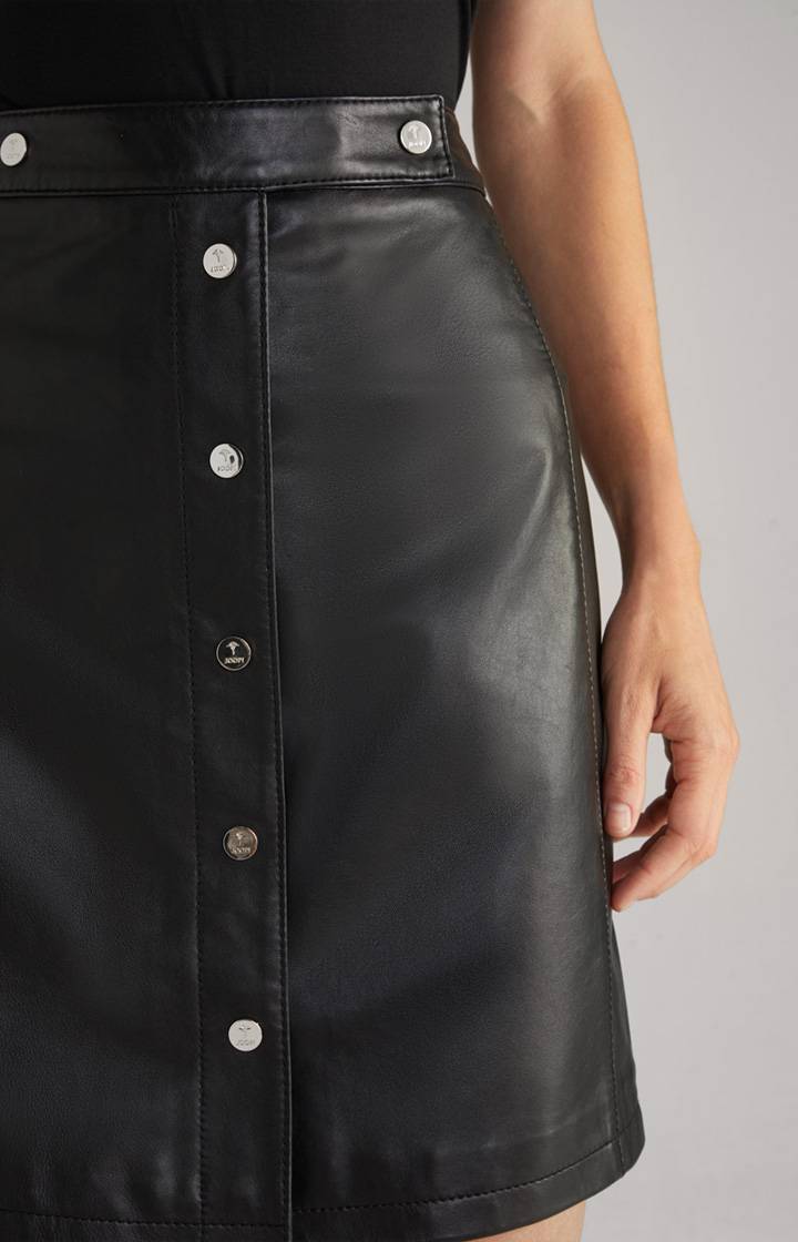 Joop Lederrock In Schwarz