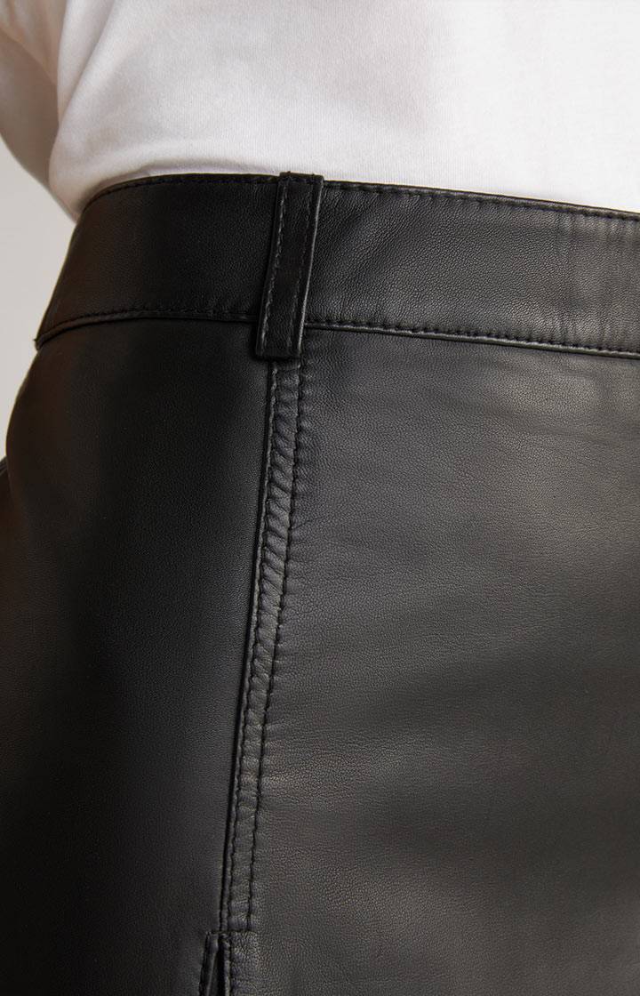 Joop Lederrock In Schwarz