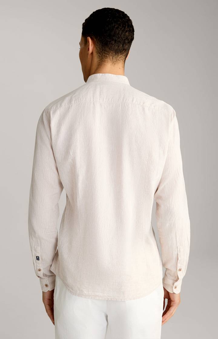 Joop Leinen-Baumwoll-Hemd Hedde In Braun Meliert