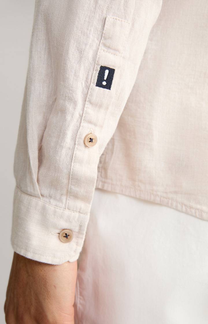 Joop Leinen-Baumwoll-Hemd Hedde In Braun Meliert