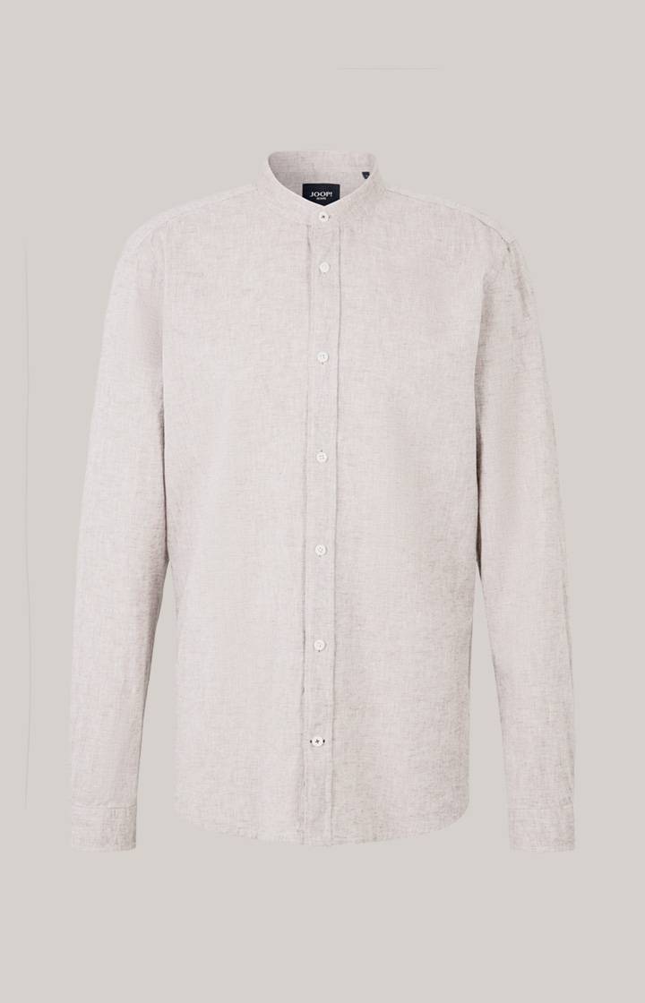 Joop Leinen-Baumwoll-Hemd Hedde In Braun Meliert