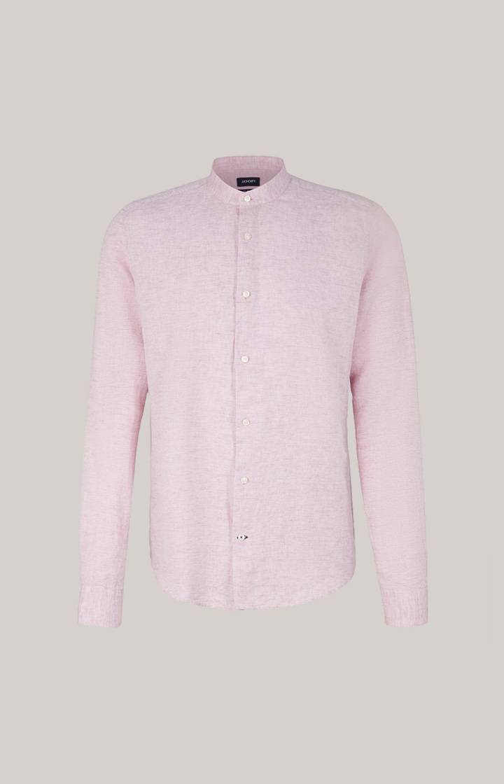 Joop Leinen-Baumwoll-Hemd Pebo In Violett Meliert