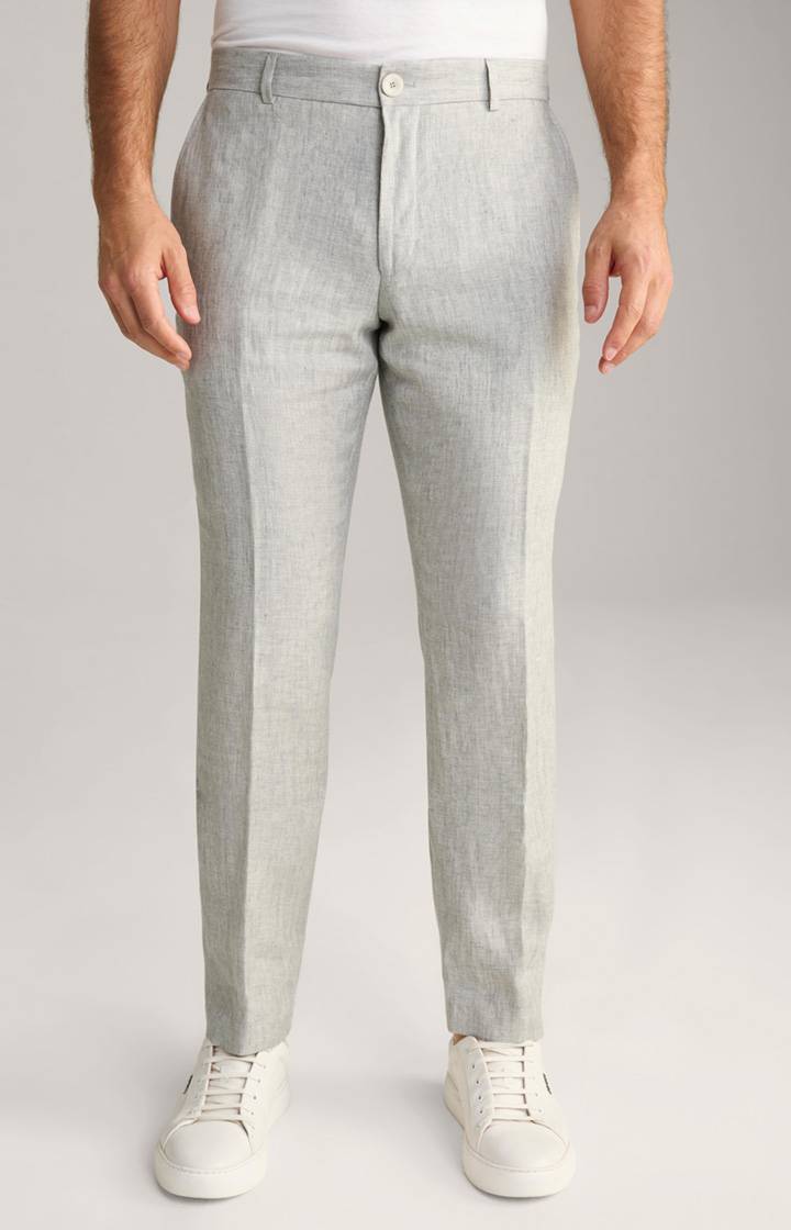 Joop Leinen-Chino Hank in Grau meliert