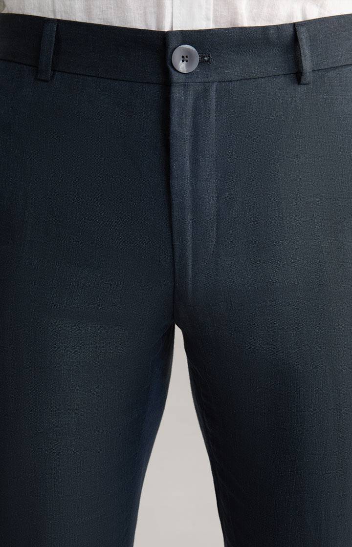 Joop Leinen-Chino Hank In Navy Meliert