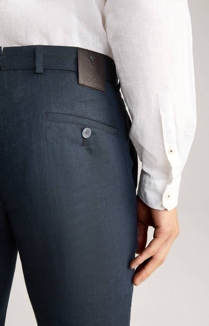 Joop Leinen-Chino Hank In Navy Meliert