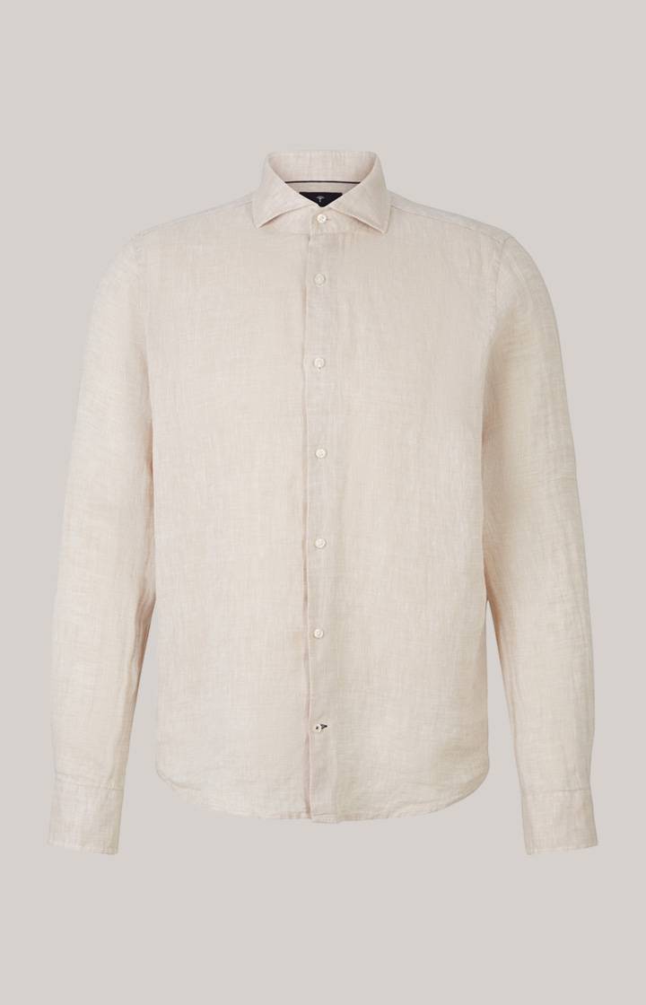 Joop Leinen-Hemd Pai In Beige Meliert