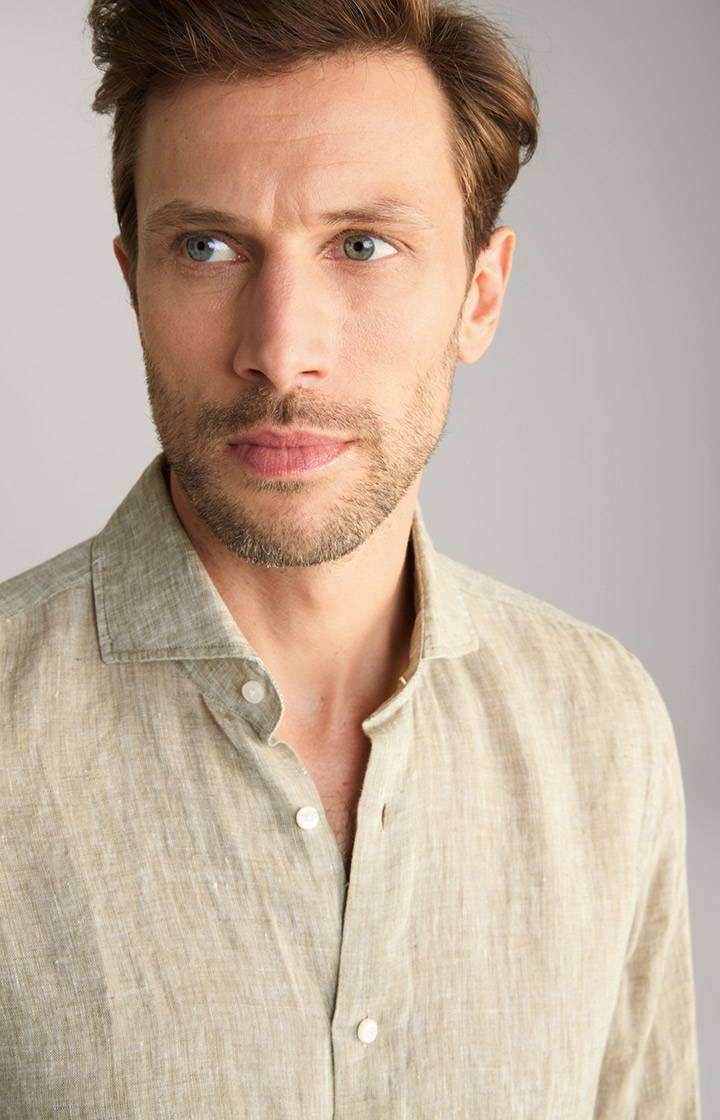 Joop Leinen-Hemd Pai In Hellgrün Meliert