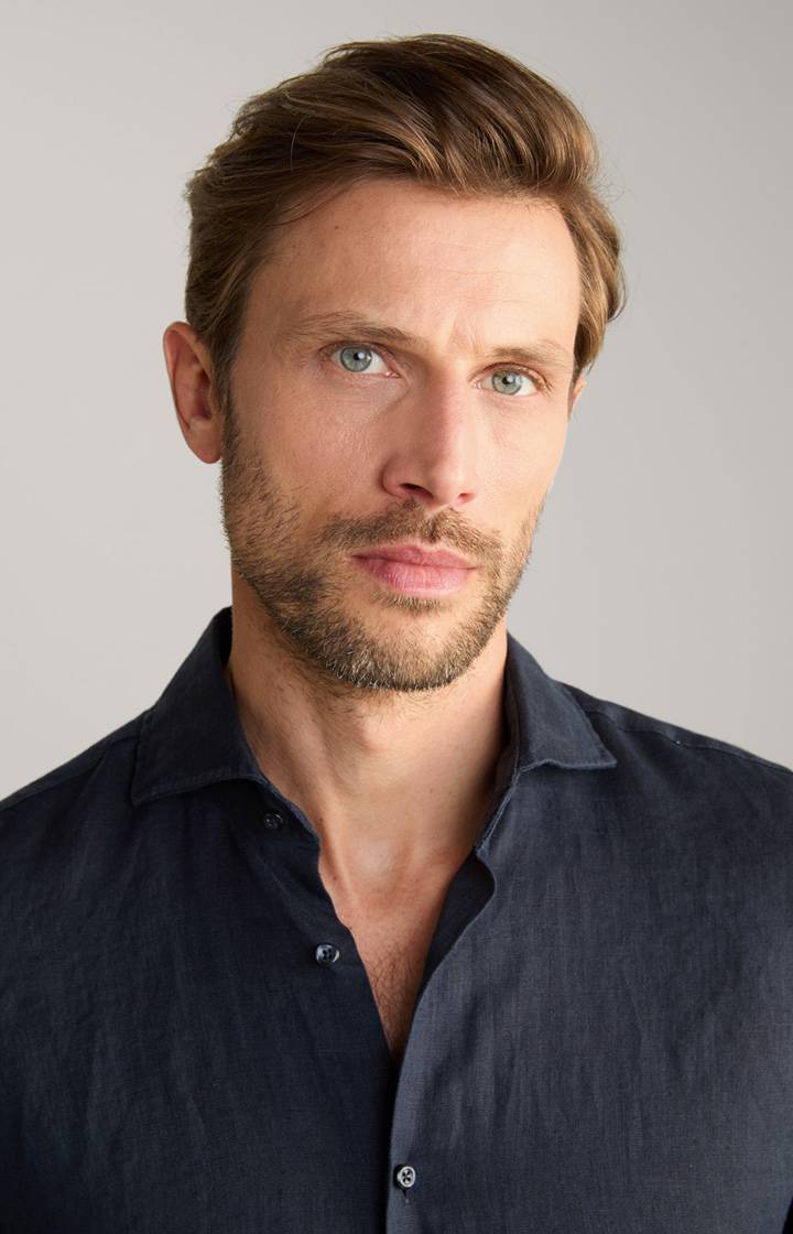 Joop Leinen-Hemd Pai In Schwarz