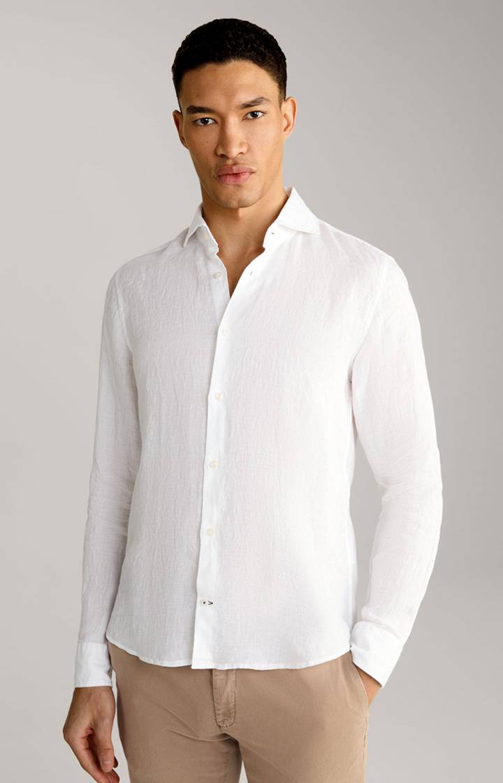 Joop Leinen-Hemd Pai in Weiß