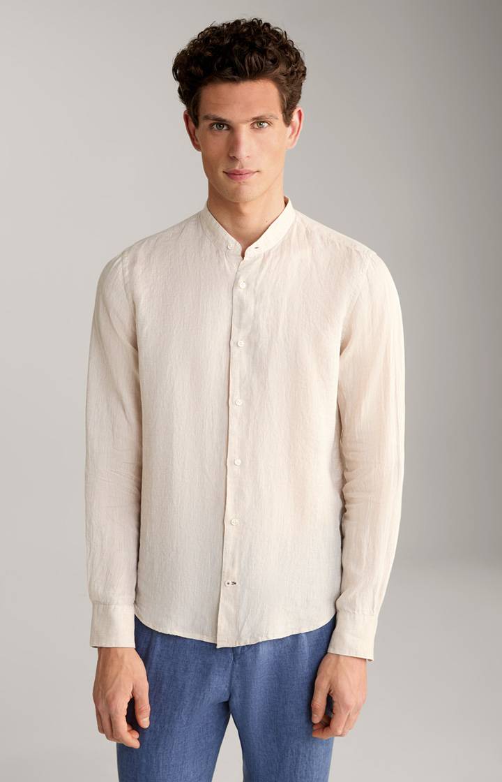 Joop Leinen-Hemd Pebo in Beige