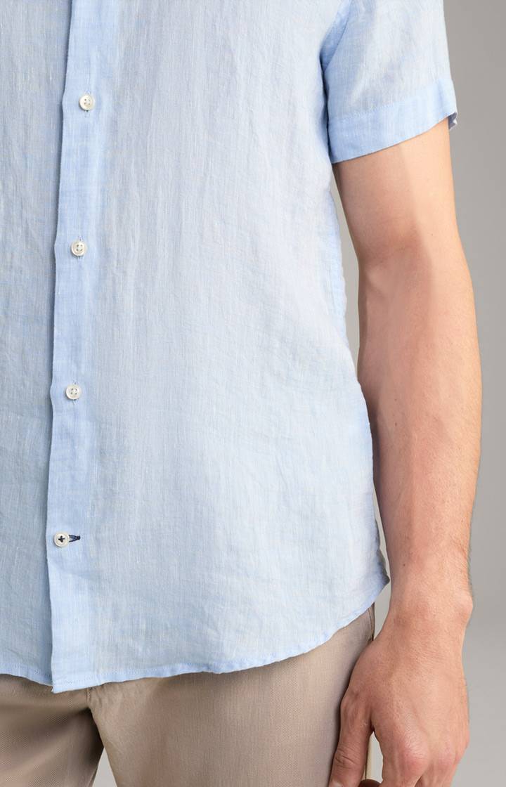 Joop Leinen-Hemd Pit In Hellblau Meliert