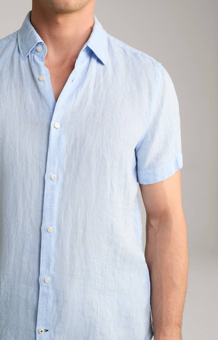 Joop Leinen-Hemd Pit In Hellblau Meliert
