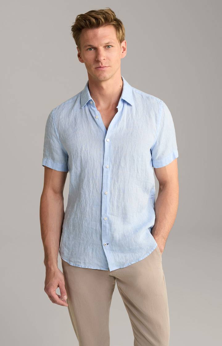 Joop Leinen-Hemd Pit in Hellblau meliert