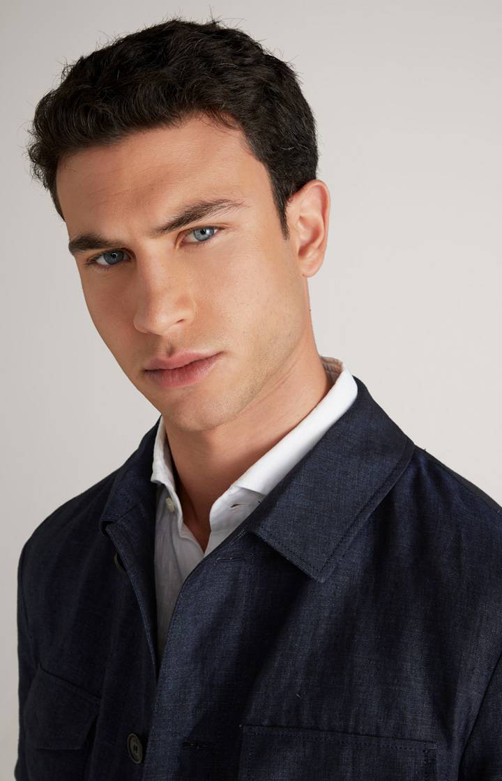 Joop Leinen-Jacke Hearts In Dunkelblau