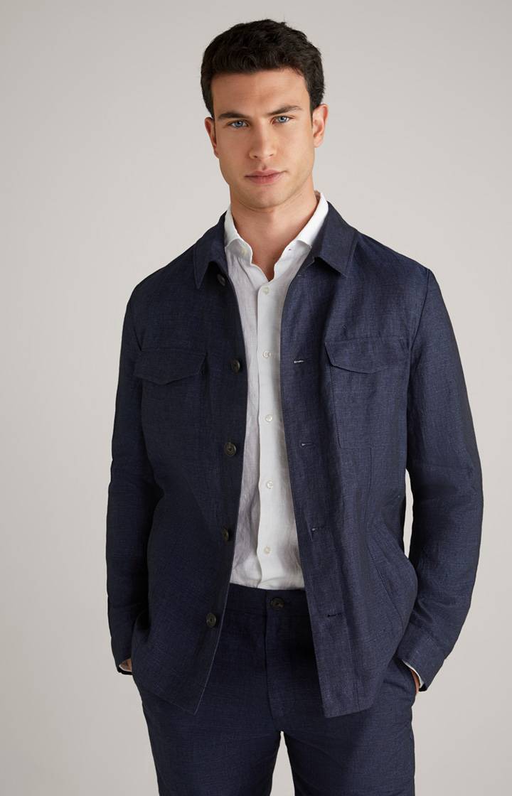 Joop Leinen-Jacke Hearts in Dunkelblau