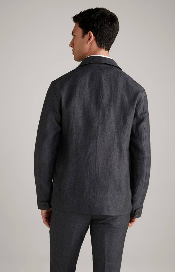 Joop Leinen-Jacke Hearts In Dunkelgrau