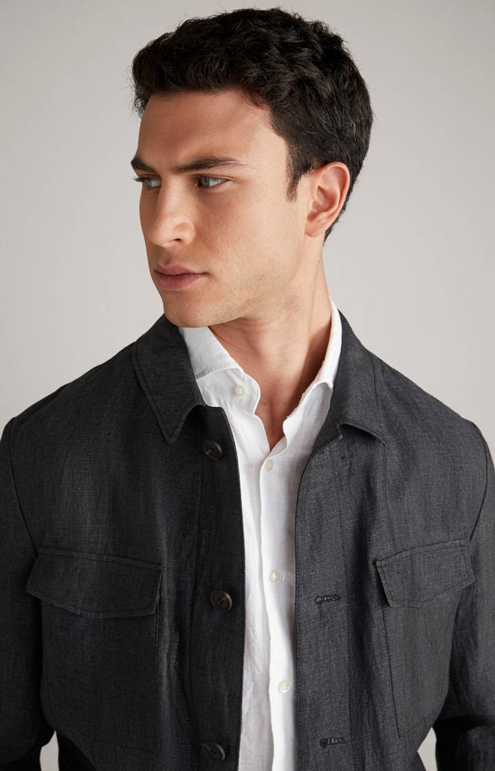 Joop Leinen-Jacke Hearts In Dunkelgrau