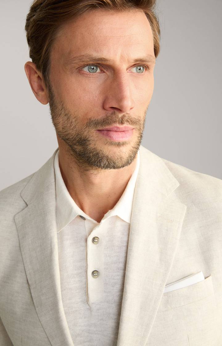 Joop Leinen-Sakko Hoverest In Beige Meliert