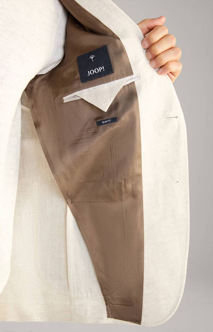 Joop Leinen-Sakko Hoverest In Beige Meliert