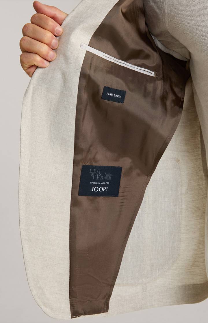 Joop Leinen-Sakko Hoverest In Beige Meliert