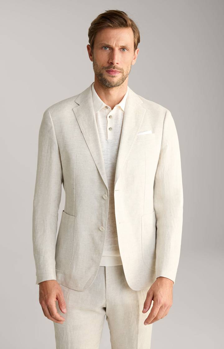 Joop Leinen-Sakko Hoverest in Beige meliert