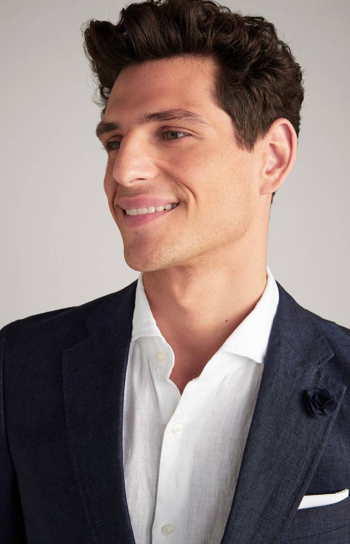 Joop Leinen-Sakko Hoverest In Dunkelblau