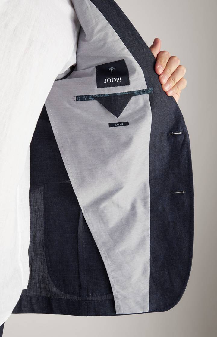 Joop Leinen-Sakko Hoverest In Dunkelblau