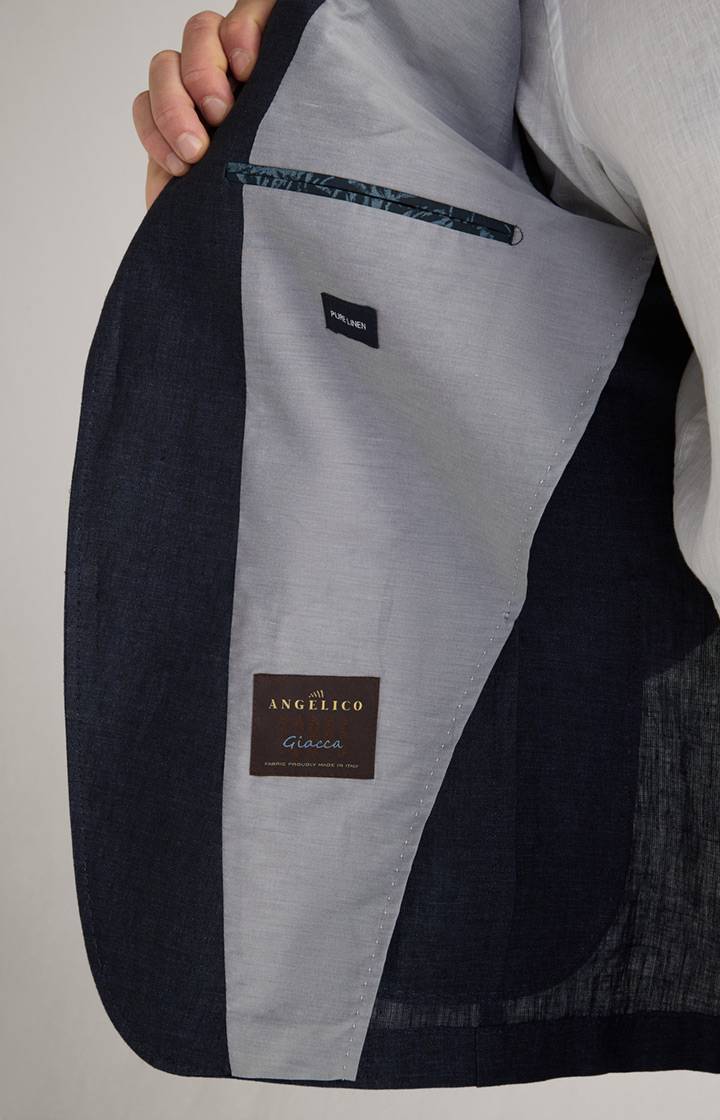 Joop Leinen-Sakko Hoverest In Dunkelblau