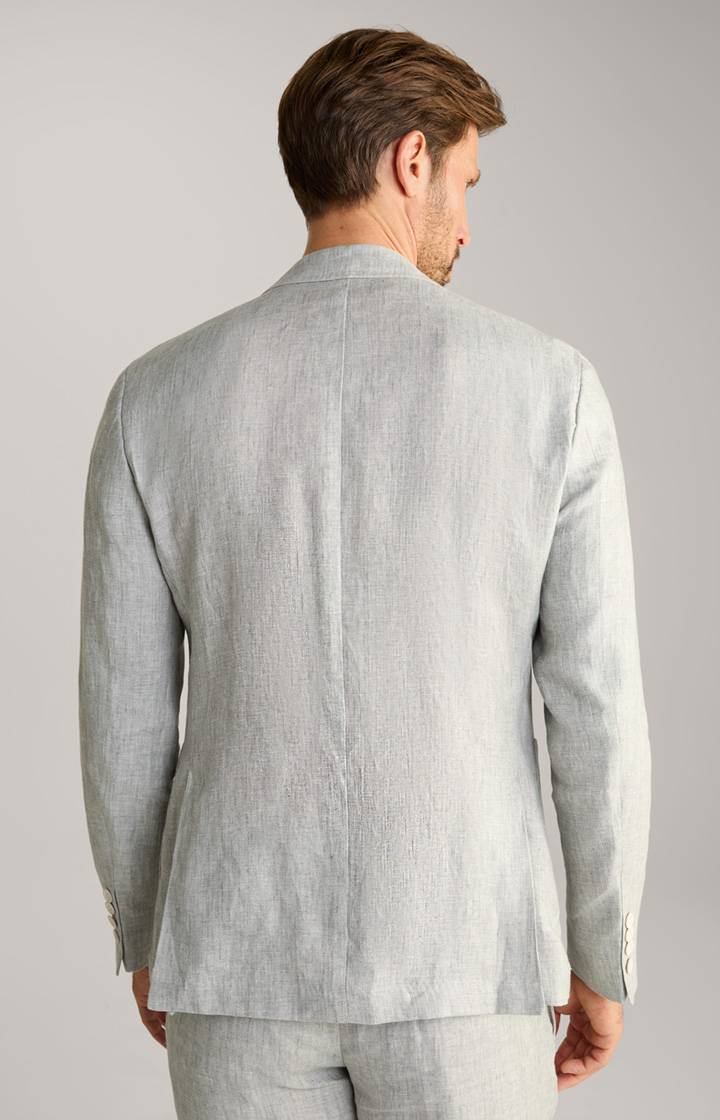 Joop Leinen-Sakko Hoverest In Grau Meliert