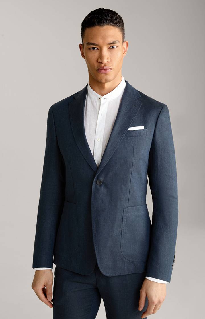 Joop Leinen-Sakko Hoverest in Navy meliert