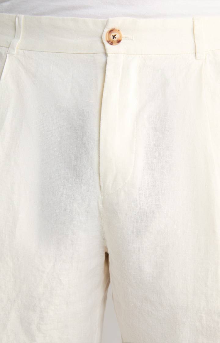Joop Leinen-Shorts Dinghy In Offwhite Meliert