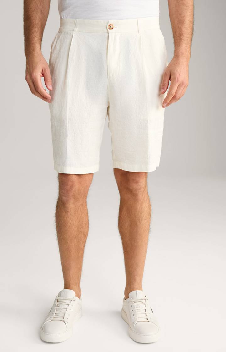 Joop Leinen-Shorts Dinghy in Offwhite meliert